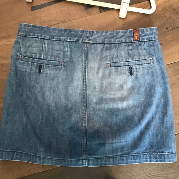 7 For All Mankind Denim Skirt - Picture 2 of 3